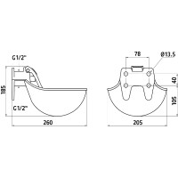 Bebedero Kerbl de hierro... Bebedero Kerbl de hierro...
