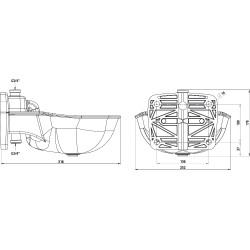 Bebedero con válvula de flotador K75 Kerbl 2,8 litros