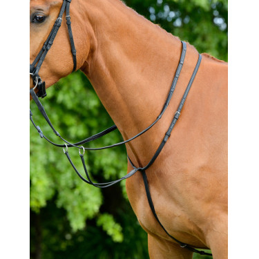 Martingala Collegiate ComFiTec Opulux con rodillo Negro Martingala Collegiate ComFiTec Opulux con rodillo Negro