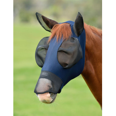 Máscara antimoscas WeatherBeeta ComFiTec Luxe Bug Eye Saver con protección de orejas y nariz marine, contrastes noirs Azul Máscara antimoscas WeatherBeeta ComFiTec Luxe Bug Eye Saver con protección de orejas y nariz marine, contrastes noirs Azul