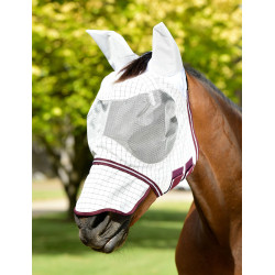 Máscara anti-moscas WeatherBeeta Hybrid Seasons Blanco / burdeos