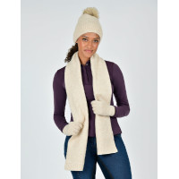 Pack bufanda y gorro Dublin Beige jaspeado