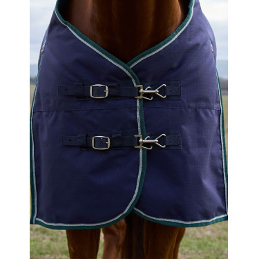 Manta Weatherbeeta ComFiTec Plus Dynamic Turnout 220 g Marino / verde bosque Azul