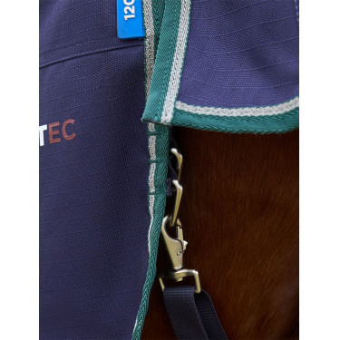 Manta Weatherbeeta ComFiTec Plus Dynamic Turnout 220 g Marino / verde bosque Azul