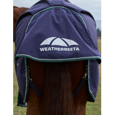 Manta Weatherbeeta ComFiTec Plus Dynamic Turnout 220 g Marino / verde bosque Azul