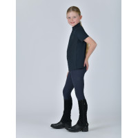 Polo Dublin 1/4 Zip de manga corta para niño Marino Azul marino