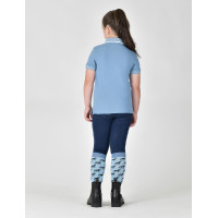 Polo de manga corta Dublin de algodón piqué para niños Niebla azul Polo de manga corta Dublin de algodón piqué para niños Niebla azul