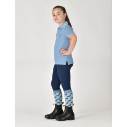 Polo de manga corta Dublin de algodón piqué para niños Niebla azul Polo de manga corta Dublin de algodón piqué para niños Niebla azul