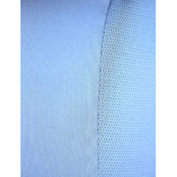 Polo de manga corta Dublin transpirable con cremallera 1/4 para mujer Niebla azul