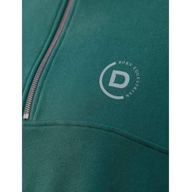 Jersey polar Dublin de mujer con cremallera 1/4 Verde esmeralda oscuro Jersey polar Dublin de mujer con cremallera 1/4 Verde esmeralda oscuro