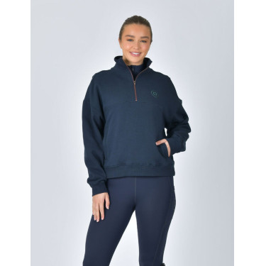Jersey polar Dublin de mujer con cremallera 1/4 Marino Azul marino