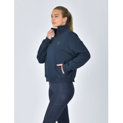 Jersey polar Dublin de mujer con cremallera 1/4 Marino Azul marino
