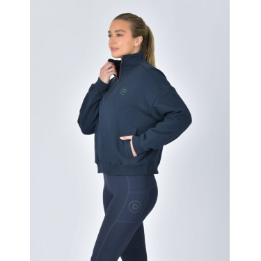 Jersey polar Dublin de mujer con cremallera 1/4 Marino Azul marino