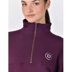 Jersey polar Dublin de mujer con cremallera 1/4 Violeta púrpura Jersey polar Dublin de mujer con cremallera 1/4 Violeta púrpura