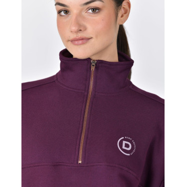 Jersey polar Dublin de mujer con cremallera 1/4 Violeta púrpura Jersey polar Dublin de mujer con cremallera 1/4 Violeta púrpura