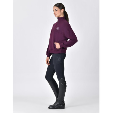 Jersey polar Dublin de mujer con cremallera 1/4 Violeta púrpura Jersey polar Dublin de mujer con cremallera 1/4 Violeta púrpura