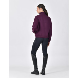 Jersey polar Dublin de mujer con cremallera 1/4 Violeta púrpura Jersey polar Dublin de mujer con cremallera 1/4 Violeta púrpura