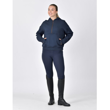 Sudadera polar Dublin con capucha y cremallera 1/4 para mujer Marino Azul marino Sudadera polar Dublin con capucha y cremallera 1/4 para mujer Marino Azul marino