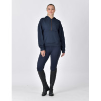 Sudadera polar Dublin con capucha y cremallera 1/4 para mujer Marino Azul marino Sudadera polar Dublin con capucha y cremallera 1/4 para mujer Marino Azul marino