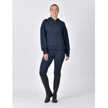 Sudadera polar Dublin con capucha y cremallera 1/4 para mujer Marino Azul marino Sudadera polar Dublin con capucha y cremallera 1/4 para mujer Marino Azul marino