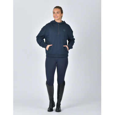 Sudadera polar Dublin con capucha y cremallera 1/4 para mujer Marino Azul marino Sudadera polar Dublin con capucha y cremallera 1/4 para mujer Marino Azul marino