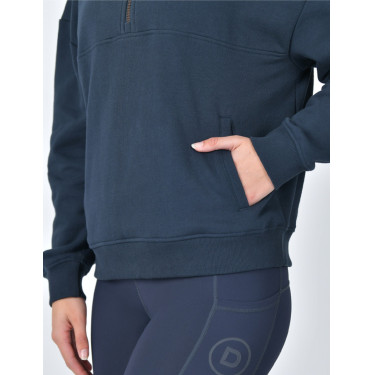 Sudadera polar Dublin con capucha y cremallera 1/4 para mujer Marino Azul marino Sudadera polar Dublin con capucha y cremallera 1/4 para mujer Marino Azul marino