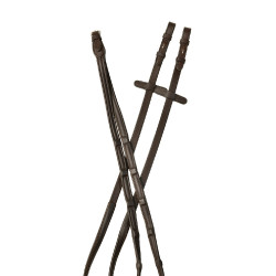 Riendas de cuero Collegiate ComFiTec Opulux Marrón oscuro Marrón Riendas de cuero Collegiate ComFiTec Opulux Marrón oscuro Marrón
