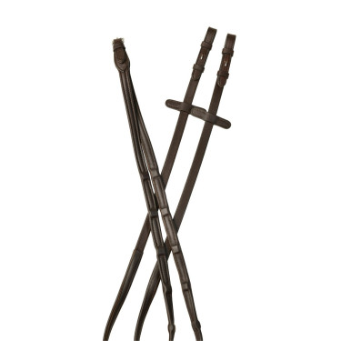 Riendas de cuero Collegiate ComFiTec Opulux Marrón oscuro Marrón Riendas de cuero Collegiate ComFiTec Opulux Marrón oscuro Marrón