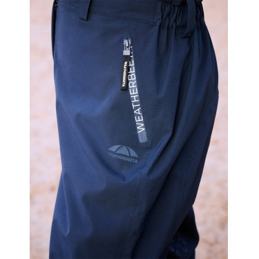 Pantalón impermeable Weatherbeeta Rayne II marine/blanc Azul