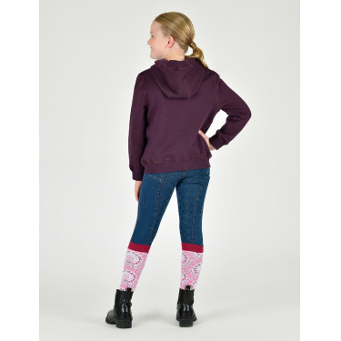 Sudadera con capucha Dublin logo Lurex Lilah infantil Ciruela perfecto / oro rosa Sudadera con capucha Dublin logo Lurex Lilah infantil Ciruela perfecto / oro rosa