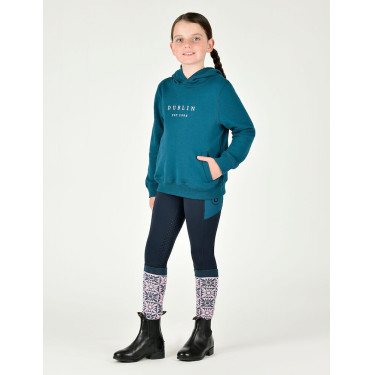 Sudadera con capucha Dublin logo Lurex Lilah infantil Azul legión / plata