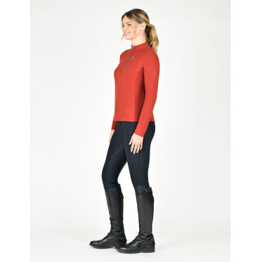 Camiseta de equitación Weatherbeeta Reno de manga larga Ocre rojo Camiseta de equitación Weatherbeeta Reno de manga larga Ocre rojo