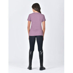 Camiseta Weatherbeeta de manga corta informal UV Vino malva Violeta