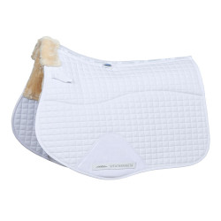 Mantilla de silla Weatherbeeta mixta Prime Comfy Fleece Blanco Mantilla de silla Weatherbeeta mixta Prime Comfy Fleece Blanco