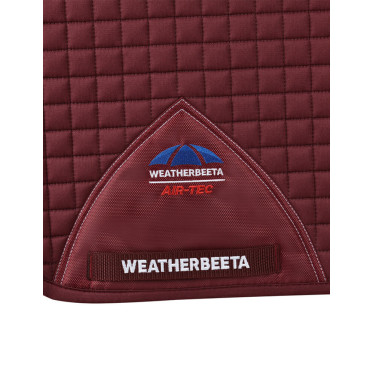 Manta de doma Weatherbeeta Prime Air-Tec con forma anatómica Borgoña Burdeos