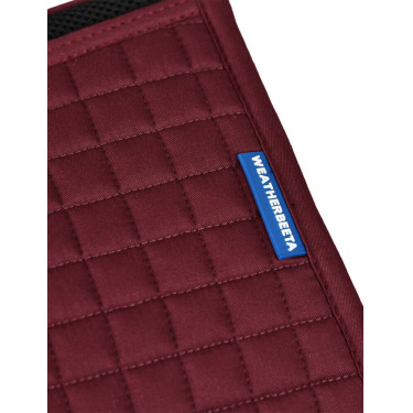 Manta de doma Weatherbeeta Prime Air-Tec con forma anatómica Borgoña Burdeos