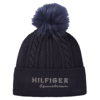 Gorro con pompón Tommy Hilfiger Equestrian Perry Cielo del desierto Azul Gorro con pompón Tommy Hilfiger Equestrian Perry Cielo del desierto Azul