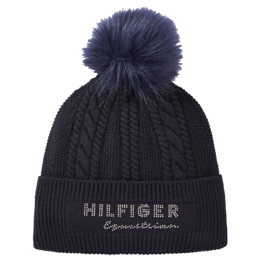 Gorro con pompón Tommy Hilfiger Equestrian Perry Cielo del desierto Azul Gorro con pompón Tommy Hilfiger Equestrian Perry Cielo del desierto Azul