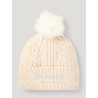 Gorro con pompón Tommy Hilfiger Equestrian Perry Gris pardo Marrón