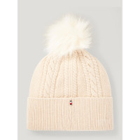 Gorro con pompón Tommy Hilfiger Equestrian Perry Cielo del desierto Azul