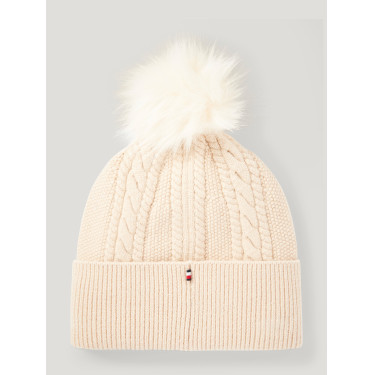 Gorro con pompón Tommy Hilfiger Equestrian Perry Gris pardo Marrón