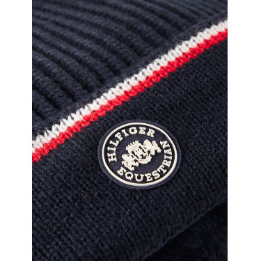 Gorro de punto Tommy Hilfiger Equestrian Kent Cielo del desierto Azul Gorro de punto Tommy Hilfiger Equestrian Kent Cielo del desierto Azul