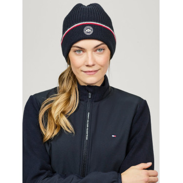Gorro de punto Tommy Hilfiger Equestrian Kent Cielo del desierto Azul Gorro de punto Tommy Hilfiger Equestrian Kent Cielo del desierto Azul