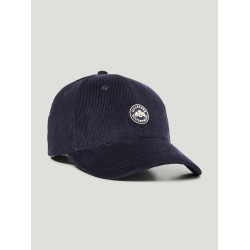 Gorra Tommy Hilfiger Equestrian de pana Watson Cielo del desierto Azul