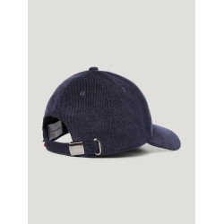 Gorra Tommy Hilfiger Equestrian de pana Watson Cielo del desierto Azul Gorra Tommy Hilfiger Equestrian de pana Watson Cielo del desierto Azul