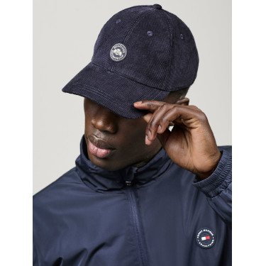 Gorra Tommy Hilfiger Equestrian de pana Watson Cielo del desierto Azul Gorra Tommy Hilfiger Equestrian de pana Watson Cielo del desierto Azul