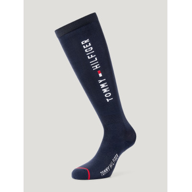 Calcetines Tommy Hilfiger Equestrian Clifton Cielo del desierto Azul Calcetines Tommy Hilfiger Equestrian Clifton Cielo del desierto Azul