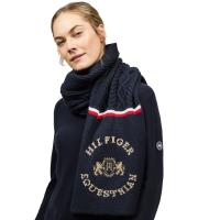 Bufanda de punto Tommy Hilfiger Equestrian Hyde Cielo del desierto Azul