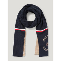 Bufanda de punto Tommy Hilfiger Equestrian Hyde Cielo del desierto Azul
