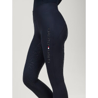 Legging Tommy Hilfiger Equestrian Elmira Winter con strass full grip mujer Cielo del desierto Azul